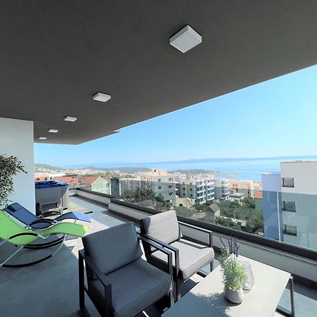 Apartamento Lux Penthouse Panoramic View With Jacuzzi Makarska Exterior foto