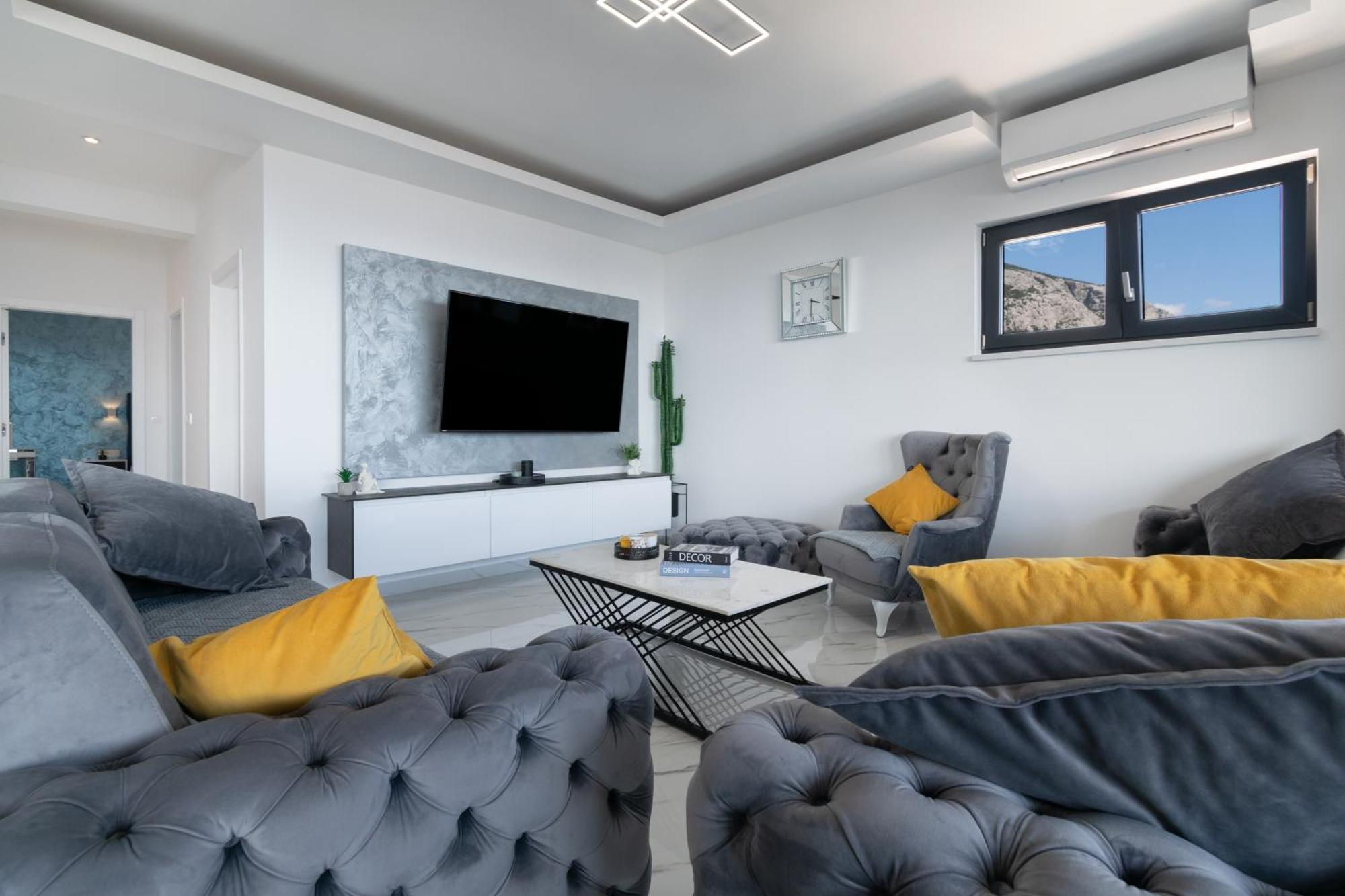 Apartamento Lux Penthouse Panoramic View With Jacuzzi Makarska Exterior foto